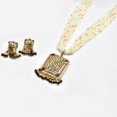 Simmi Jadau Multicolor Stone Pendant Set - The Pashm